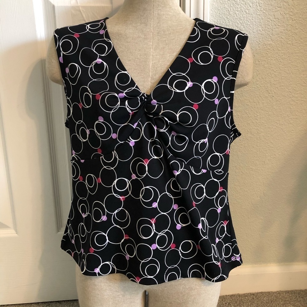 Amanda Smith, sleeveless top, polyester, size L